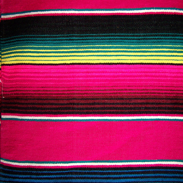 Genuine Mexican Blanket Sarape Pink