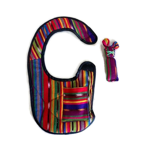 Baby Bibs with Toy Handmade Guatemala