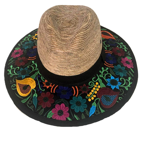 Calla Lilly Hand Embroidered Sun Hats - Made in Mexico