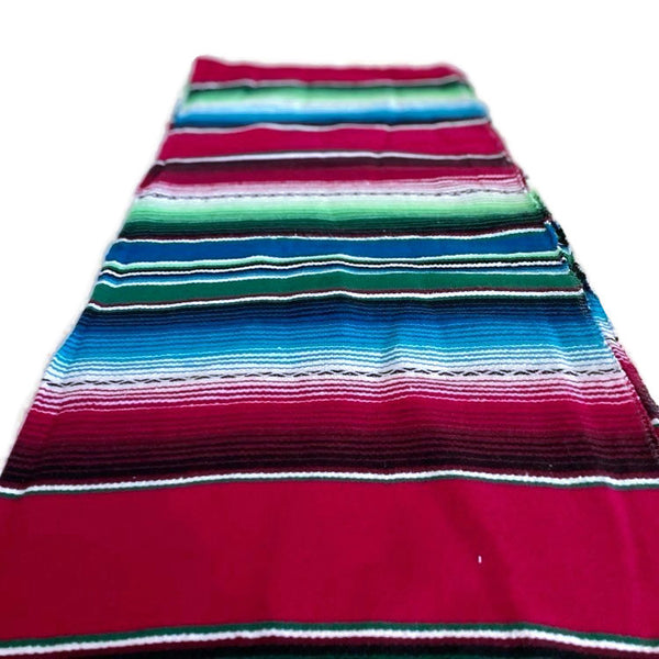 Genuine Mexican Blanket Sarape Fiusha