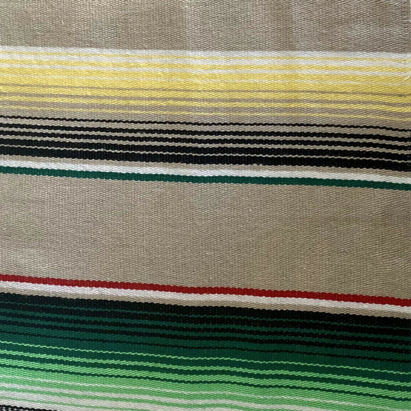 Genuine Mexican Blanket Sarape Light Brown