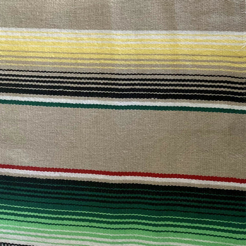 Genuine Mexican Blanket Sarape Light Brown