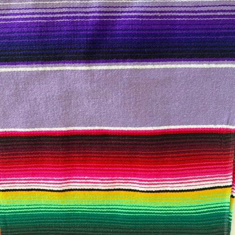 Genuine Mexican Blanket Sarape Lilac