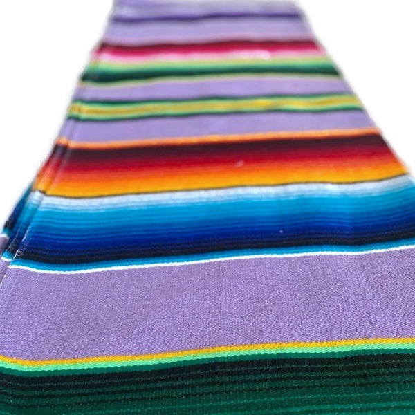Genuine Mexican Blanket Sarape Lilac