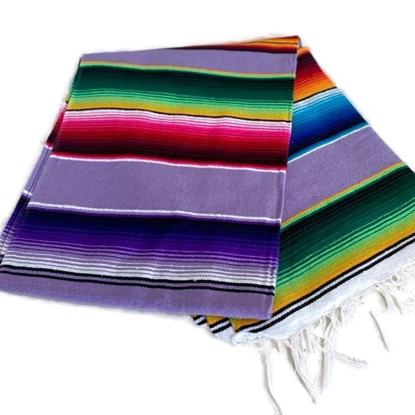 Genuine Mexican Blanket Sarape Lilac