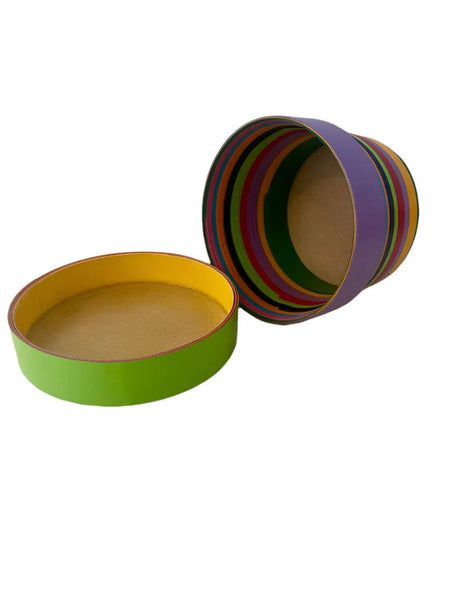 Handmade Mexican Paper Box with Lid – Serpentina Collection (Assorted Colours)