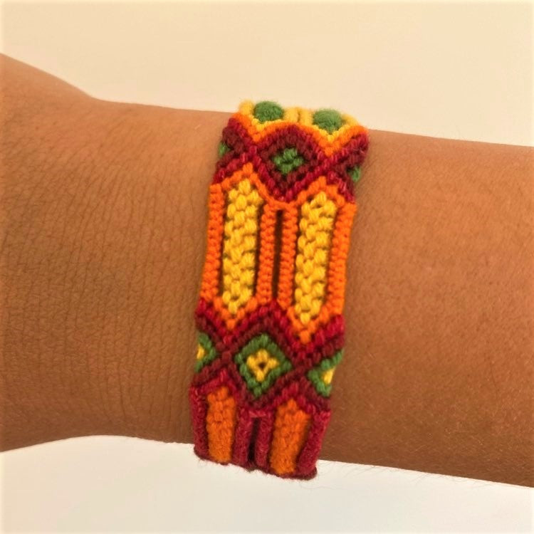 Luxury Extra wide Cotton Friendship bracelets Handmade Guatemala- pack of 10