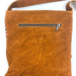 Fine Leather Bag Hand Embroider Textile Details - Handmade Ecuador