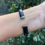 Leather and Alpaca Silver Bracelets -Thin Style Handmade in Taxco, Mexico