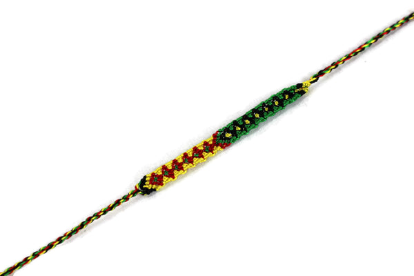 Friendship Bracelet Cotton Rasta Handmade Guatemala - Set of 10