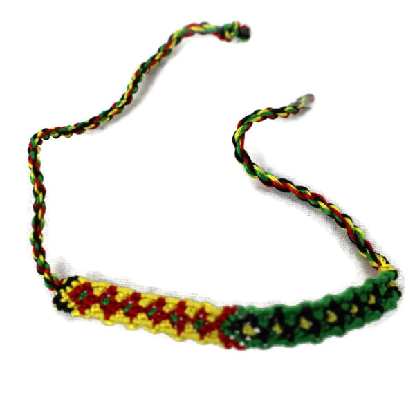 Friendship Bracelet Cotton Rasta Handmade Guatemala - Set of 10