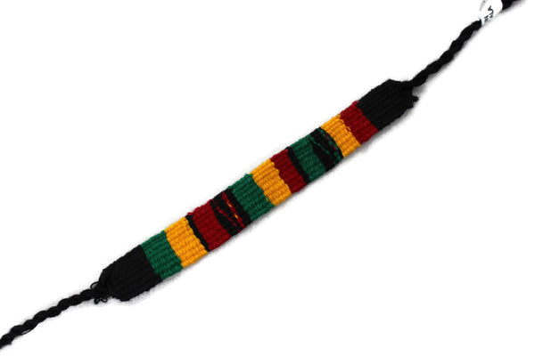 Friendship Bracelet Cotton Rasta Handmade Guatemala - Set of 10