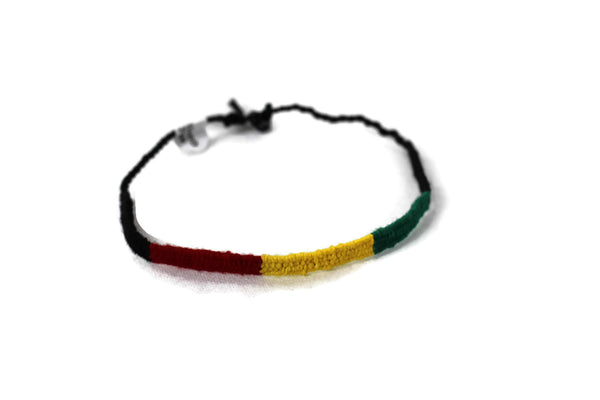 Friendship Bracelet Cotton Rasta Handmade Guatemala - Set of 10