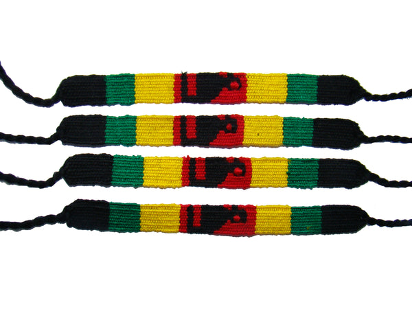 Friendship Bracelet Cotton Rasta Handmade Guatemala - Set of 10