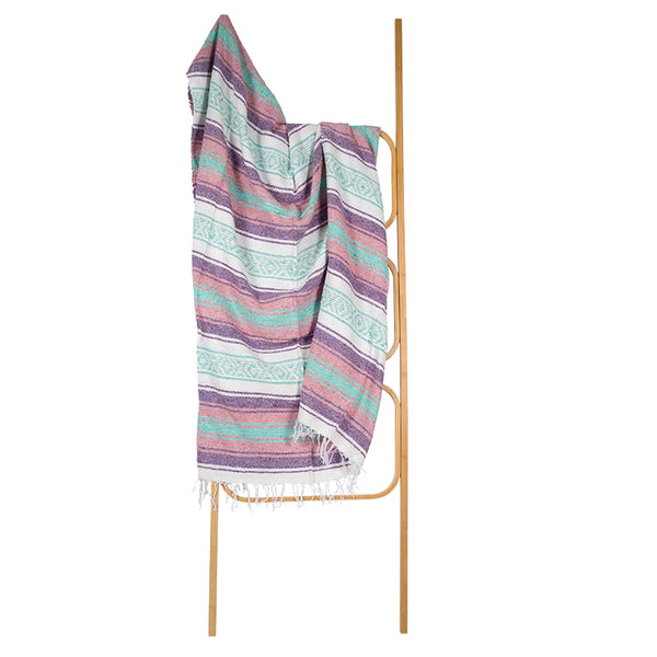 Falsa Blanket Western Mexican Pink, Purple & Mint