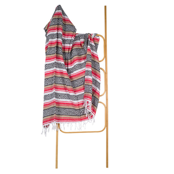 Falsa Blanket Western Mexican Coral & Tan