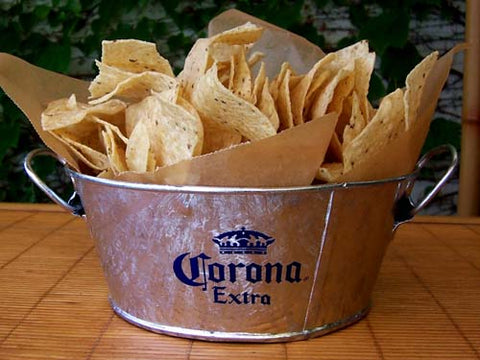 Corona Galvanised Mini Bucket for Chips Snacks
