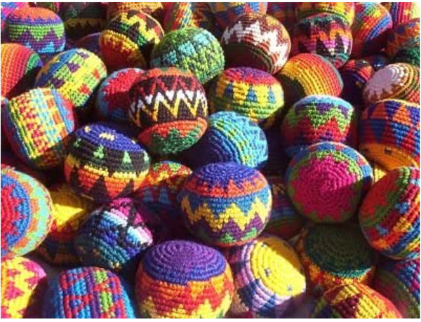 Hacky Sacks Stress Juggling Balls Bulk Pack 100 Pieces Handmade in Guatemala