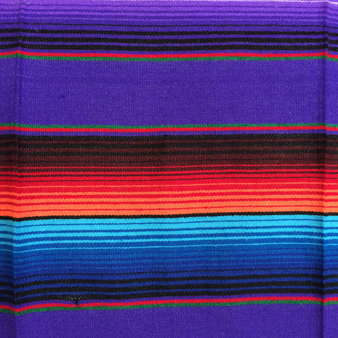 Genuine Mexican Blanket Sarape Purple