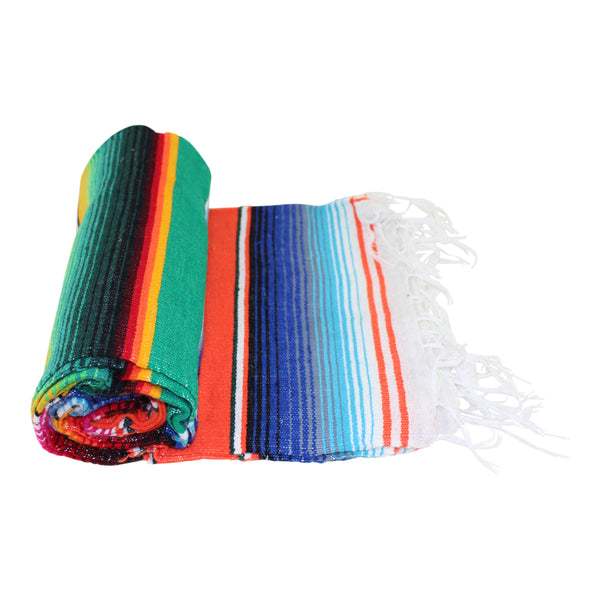 Genuine Mexican Blanket Sarape Orange