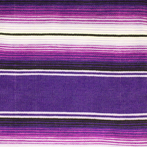 Genuine Mexican Blanket Sarape Two Tone Purple