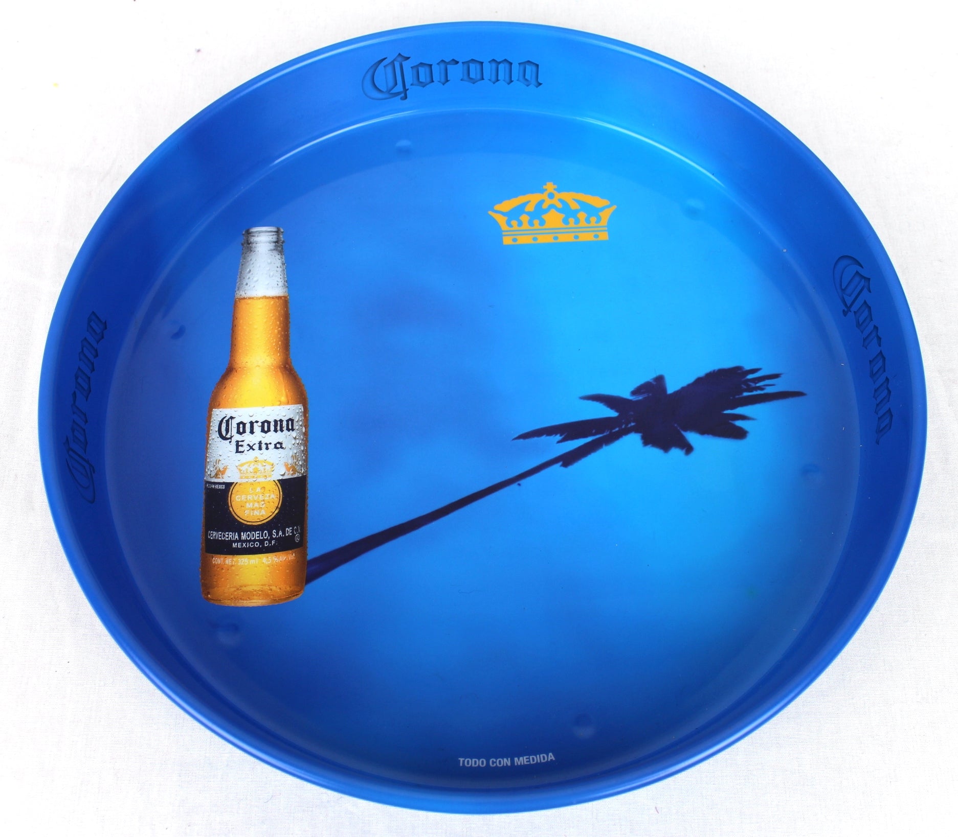 Corona Palm Tree Metal Drinks Tray Made in Mexico