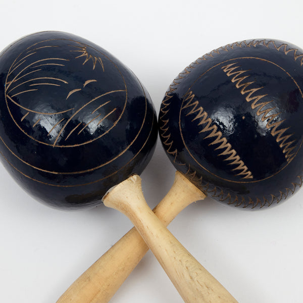 Maracas Musical Shakers Natural- Handmade in Ecuador