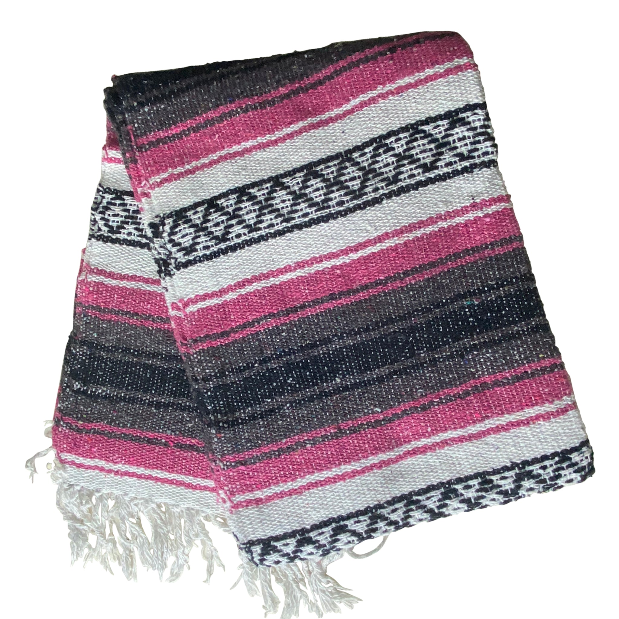 Falsa Blanket Western Mexican Pink & Grey