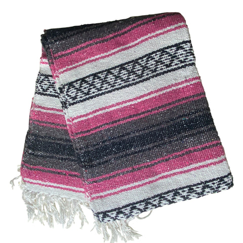 Falsa Blanket Western Mexican Pink & Grey