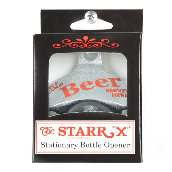 Starr X Bottle Opener - Made in USA - Icy Cold Beer Served Here