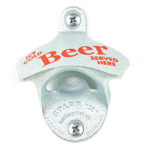 Starr X Bottle Opener - Made in USA - Icy Cold Beer Served Here