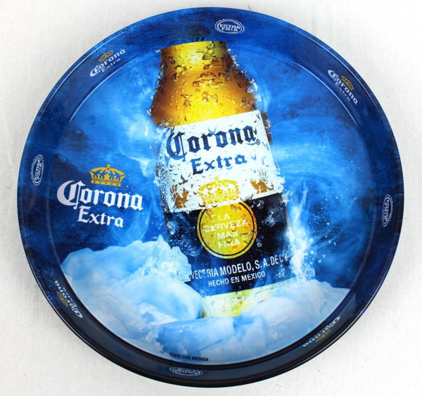 Corona Extra Fria Metal Drinks Tray Blue Made in Mexico