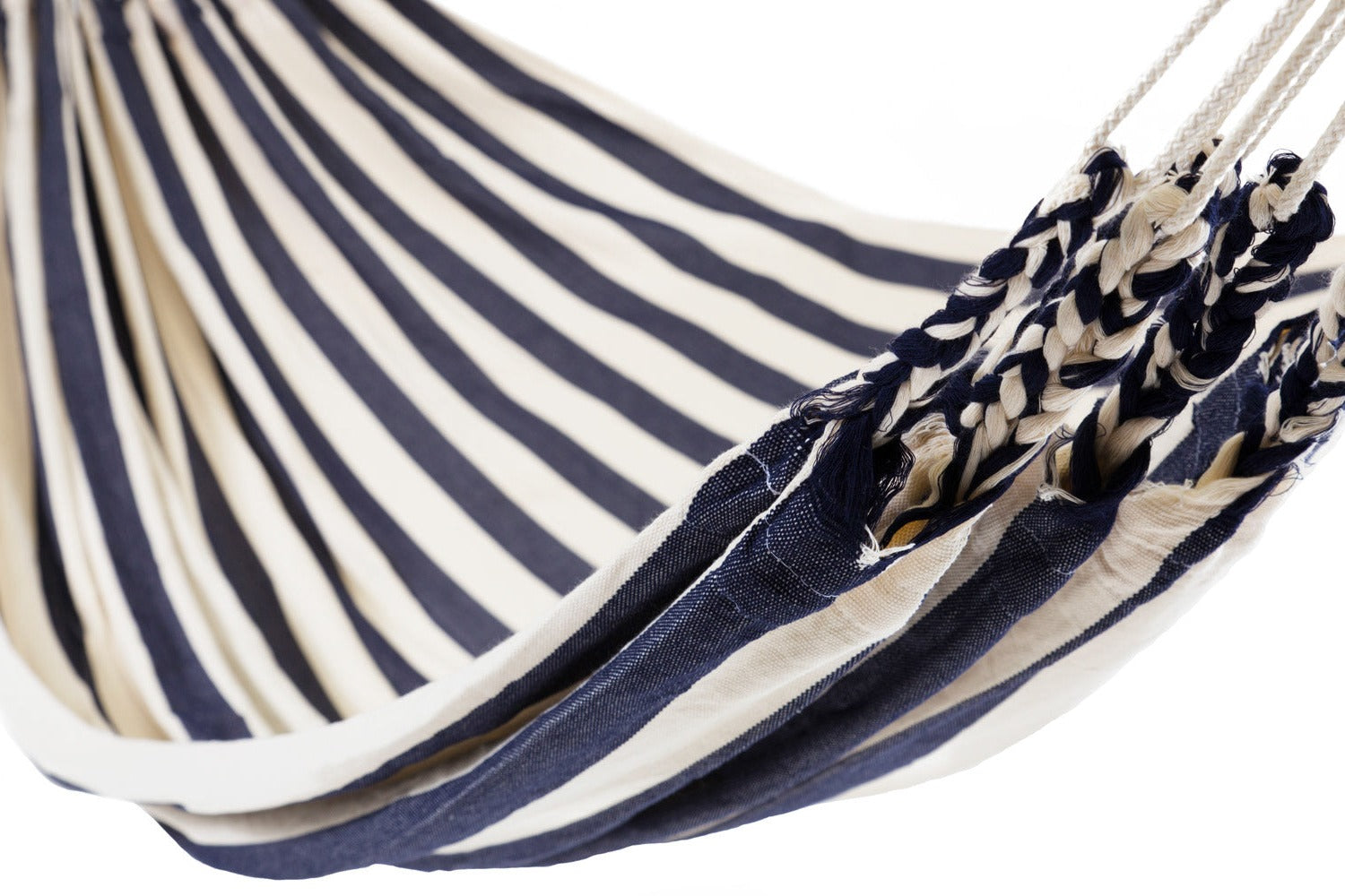 Hammock Solid Material Made in Ecuador Navy Blue & White