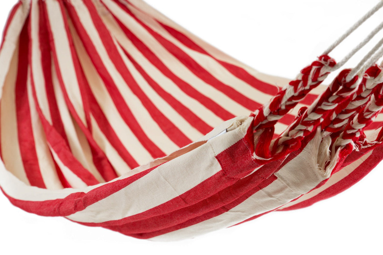 Hammock Solid Material Made in Ecuador Red & White