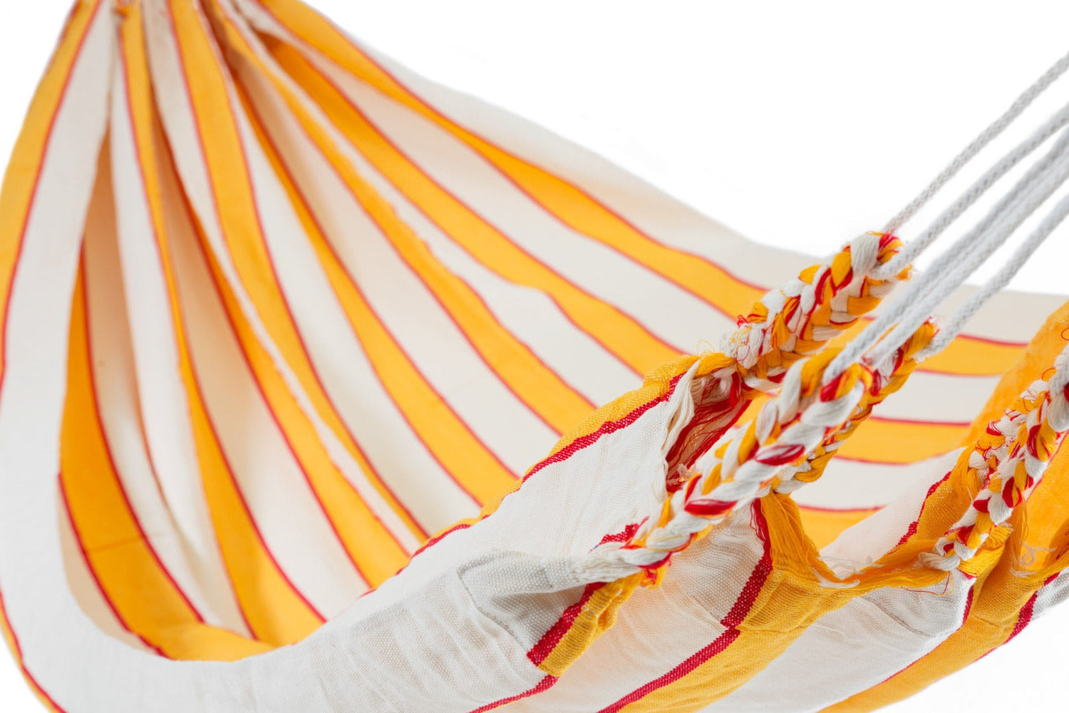 Hammock Solid Material Made in Ecuador Yellow & White