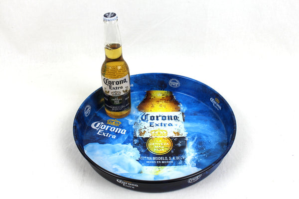 Corona Extra Fria Metal Drinks Tray Blue Made in Mexico